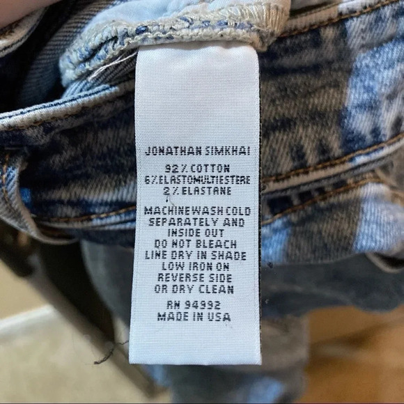 JONATHAN SIMKAI Standard Theo Jeans Size 26 - Picture 11 of 11